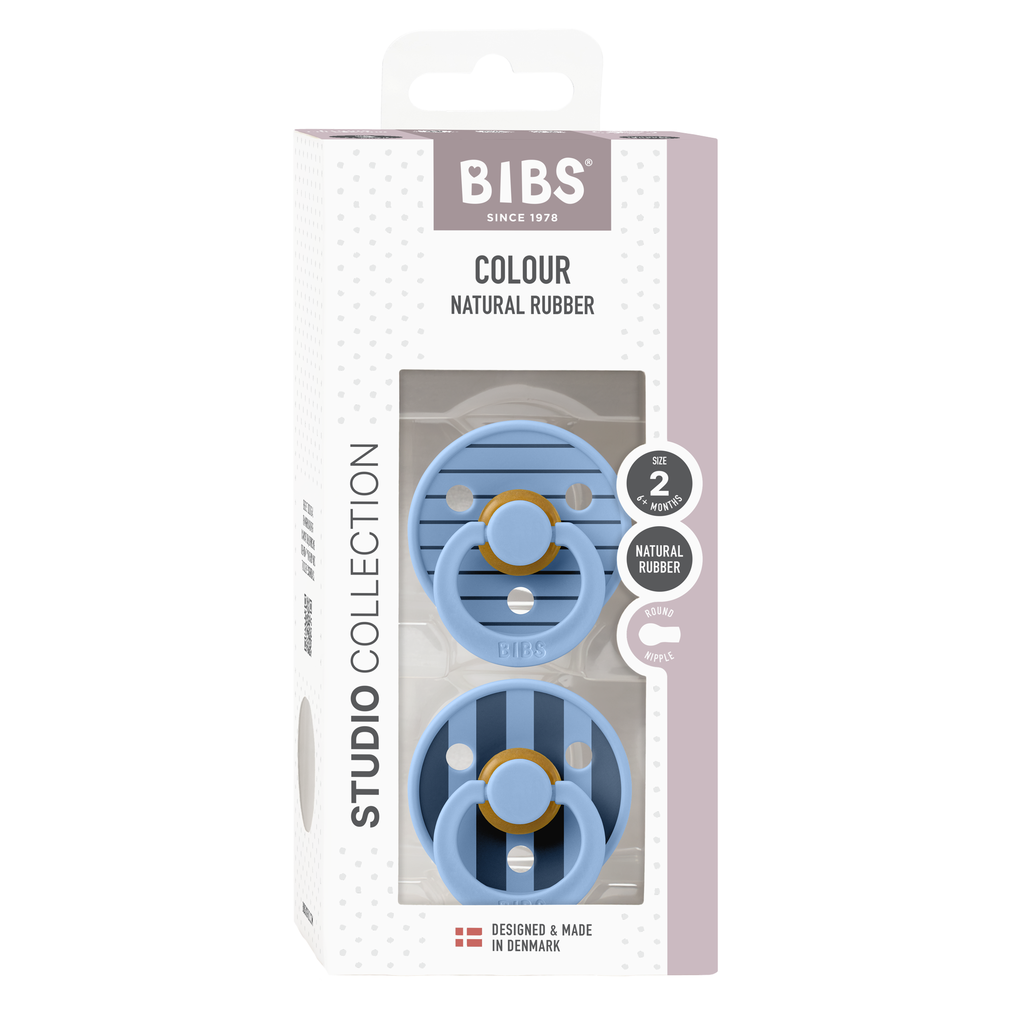 BIBS Studio Colour kirsikujulised lutid - Pin Sky Blue Mix, 6-18 kuud