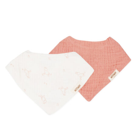 Muumi Bandana põlled, 2-pakk - Roosa